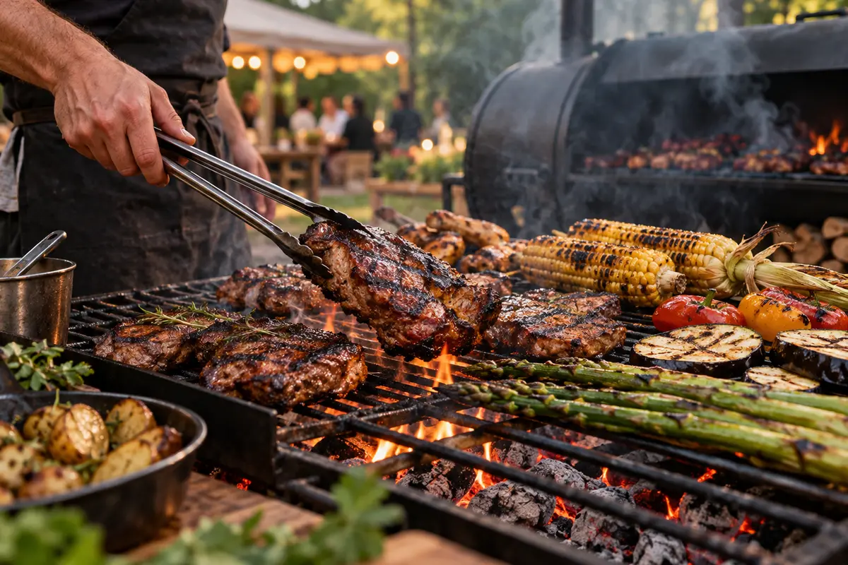 Live cooking op de barbecue